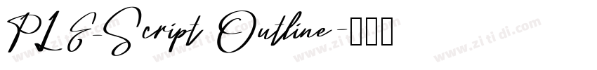 PLE_Script Outline字体转换